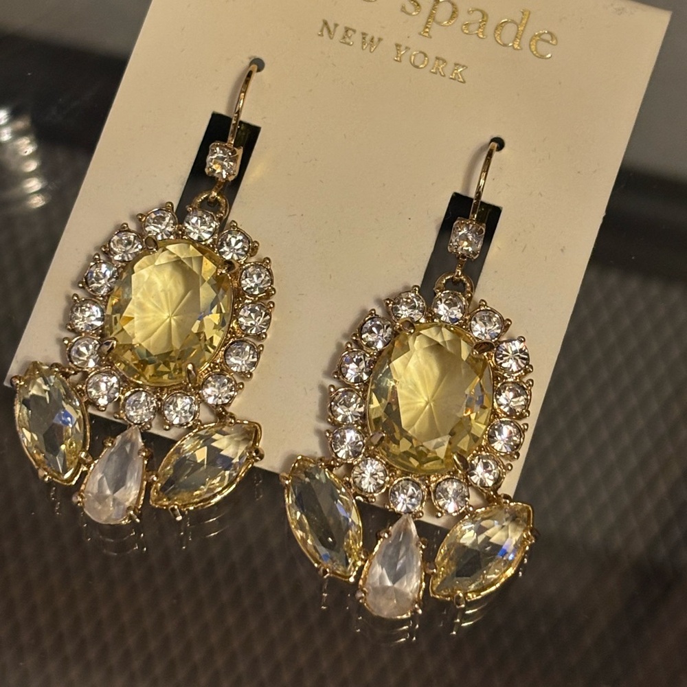 Kate Spade Sunrise Cluster Chandelier Earrings NWT
